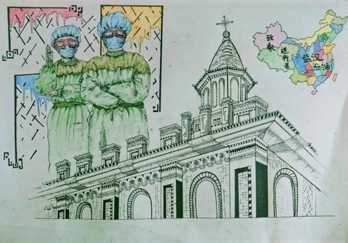 《致敬》 黄财荣（A1913） 粉画