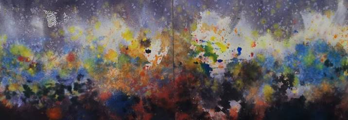 《曙光》 熊晓洁 水彩画