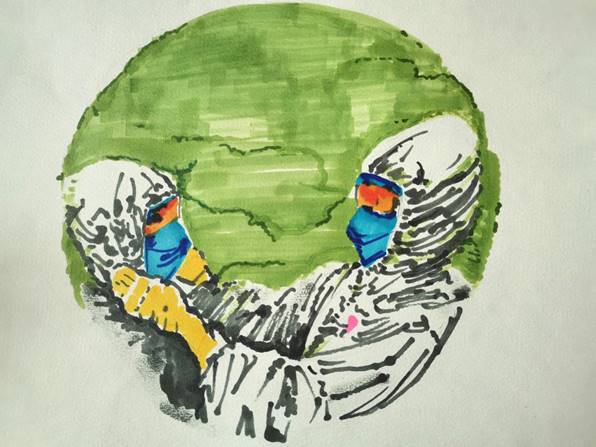 《中国英雄》 韦洁梅（A1912） 马克笔